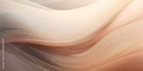 Daigital abstract wave background in pastel beige brown color, ai generated