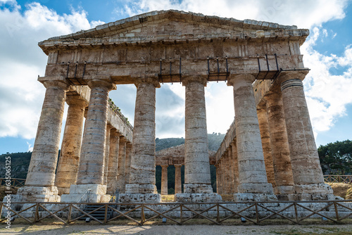 The Doric temple of Segesta  Sicily  Italy