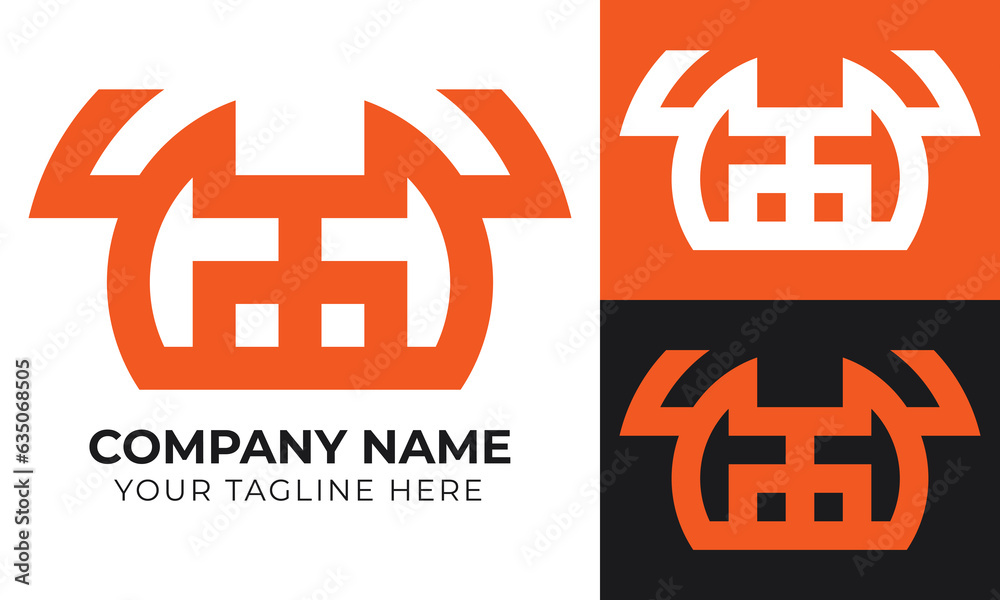 Obraz premium Abstract creative modern minimal business logo design template