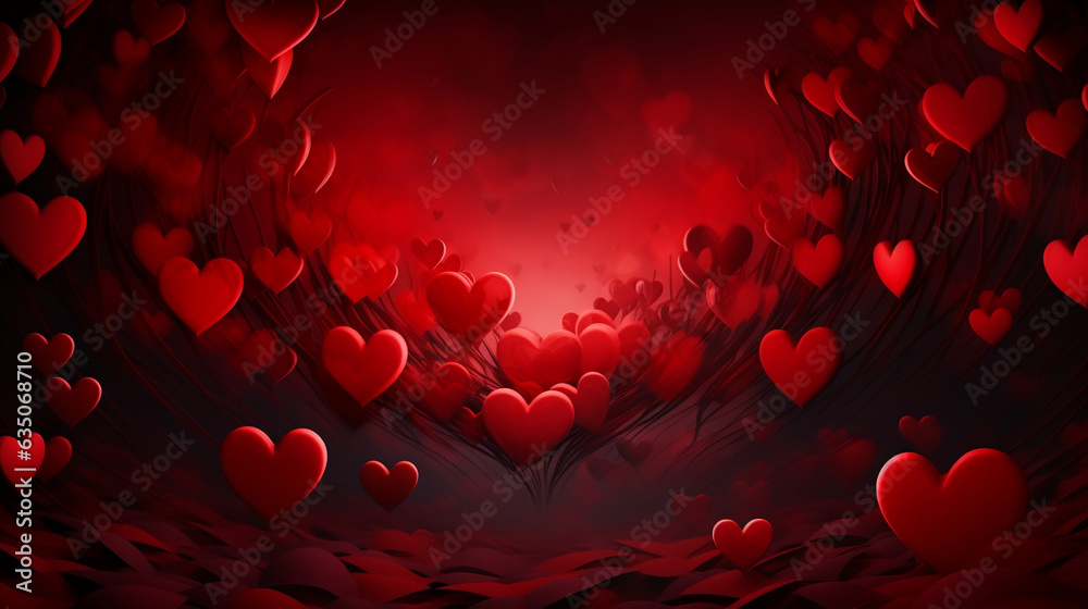 Background of red hearts romance love new quality universal colorful technologies, artificial intelligence Background of red hearts romance love new quality universal colorful technologies, artificial intelligence