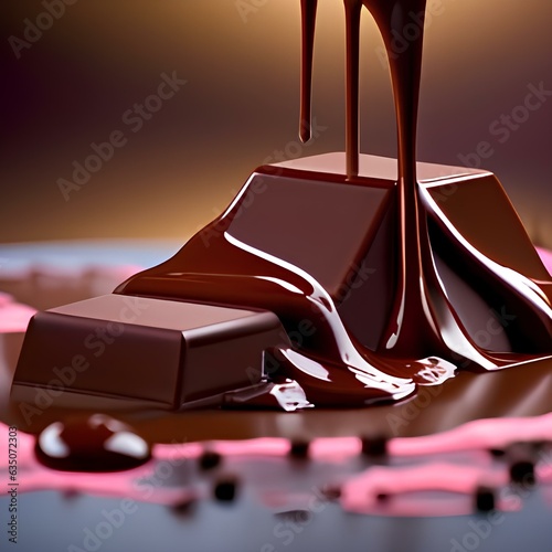 chocolate bar with chocolate photo