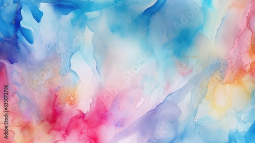 Abstract colorful watercolor background. Generative AI.