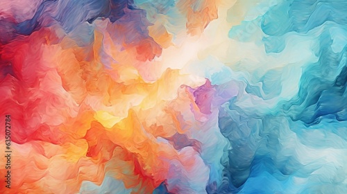 Abstract colorful watercolor background. Generative AI.