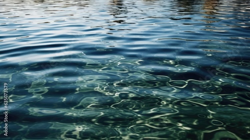 Ripples in water. Background nature. Generative AI.