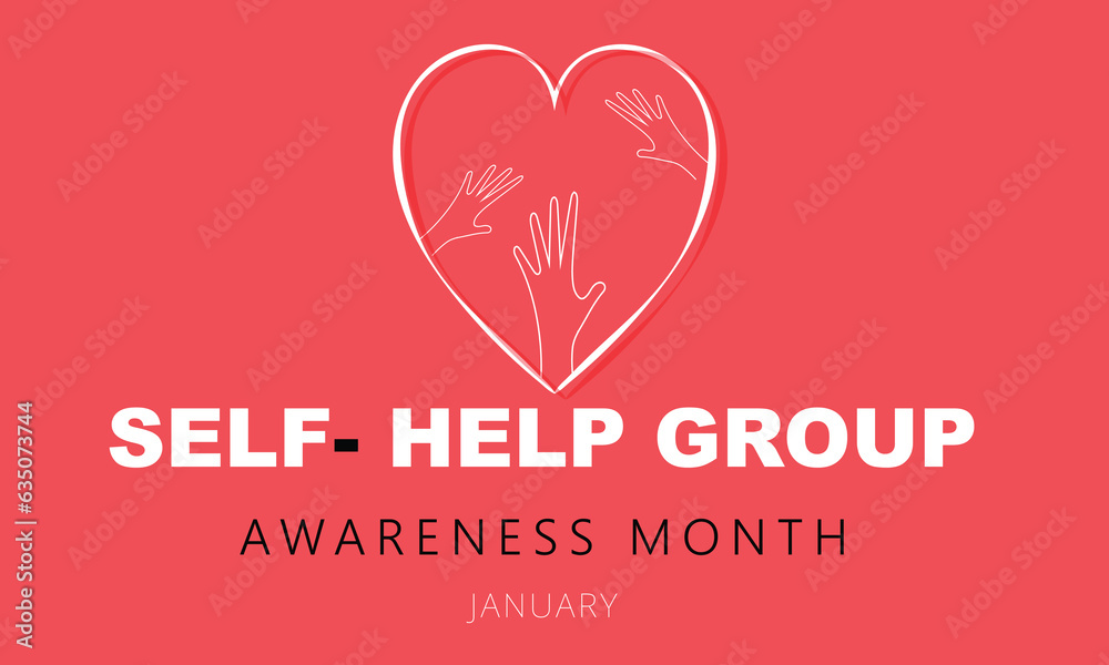 Self Help group awareness month. background, banner, card, poster, template. Vector illustration. Self Help group awareness month. background, banner, card, poster, template. Vector illustration.