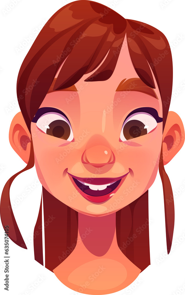 Smiling woman face Smiling woman face