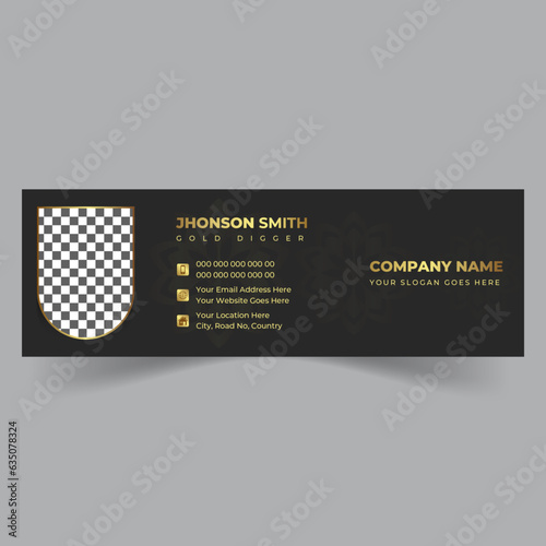 Corporate business multi purpose email signature templates, Luxury Email signature for business