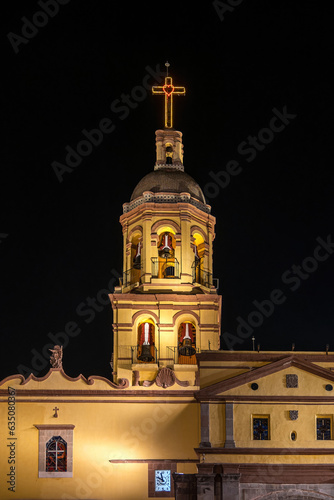 Queretaro Historic Church, Elegance of Midnight