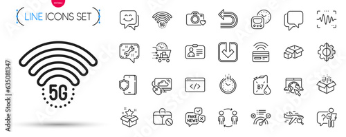 Pack of Contactless payment, Metro and Jobless line icons. Include Time, Talk bubble, Transform pictogram icons. Id card, Cloud computing, Packing boxes signs. Voice wave, Search flight. Vector