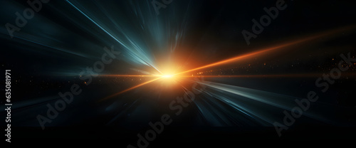Digital lens flare overlays isolated in a black background 