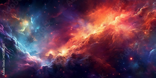 Nebula galaxy background.