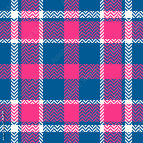 Plaid check pattern. Seamless fabric texture. Tartan textile print.