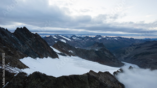 view on alpine valley