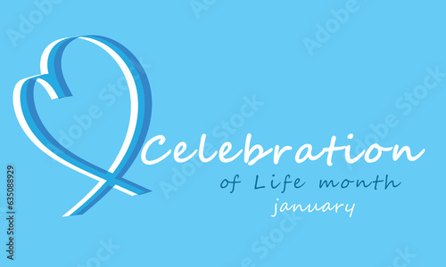 Celebration of life month. background, banner, card, poster, template. Vector illustration.