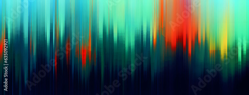 Abstract Color Glitch: Vibrant Green cyan and Blue Background