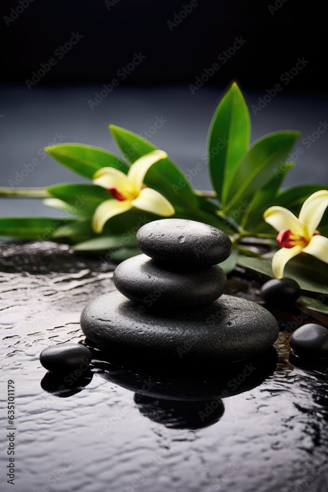 SPA Still Life with Flowers and Stones SPA Still Life with Flowers and Stones