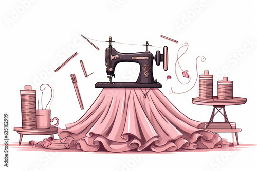 Schneiderei Zeichnung