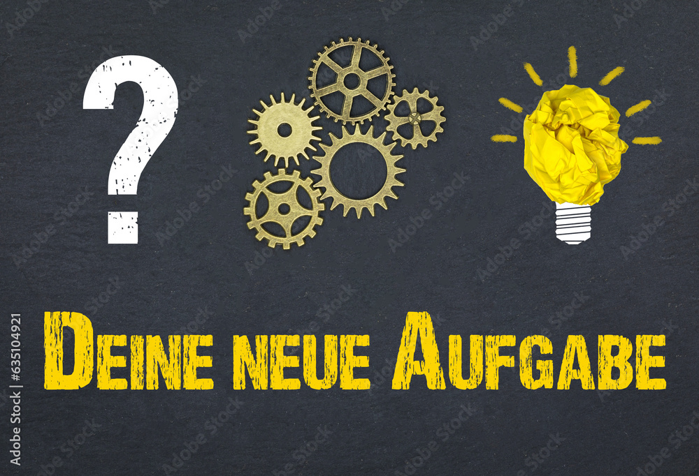 Obraz premium Deine neue Aufgabe 