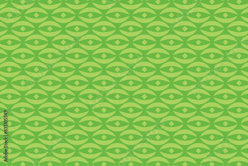 Retro green nostalgic eye seamless pattern background vector illustration