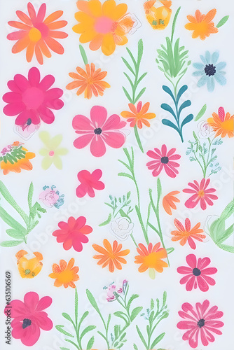 Seamless floral background.