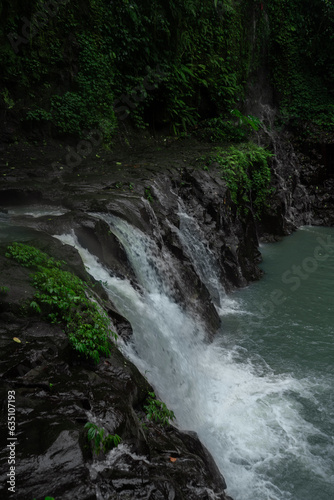 Tropical waterfall in Bali, Indonesia