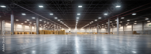 A super-large steel structure enterprise warehouse