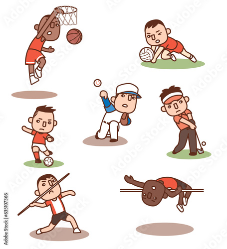 かわいいスポーツイラスト集