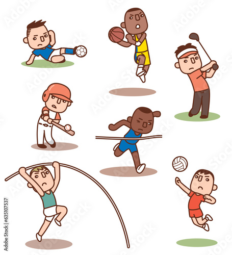 かわいいスポーツイラスト集
