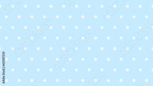 雪の結晶水色の壁紙★PNG