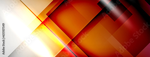 Light and shadow squares and lines abstract background