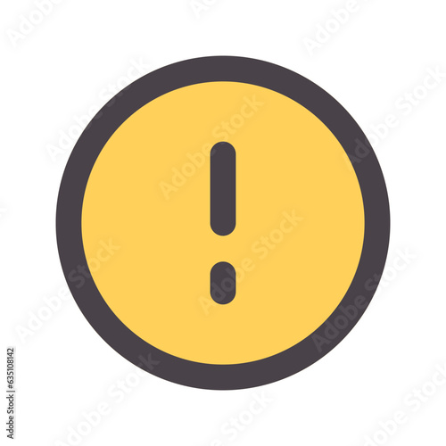 alert flat line icon