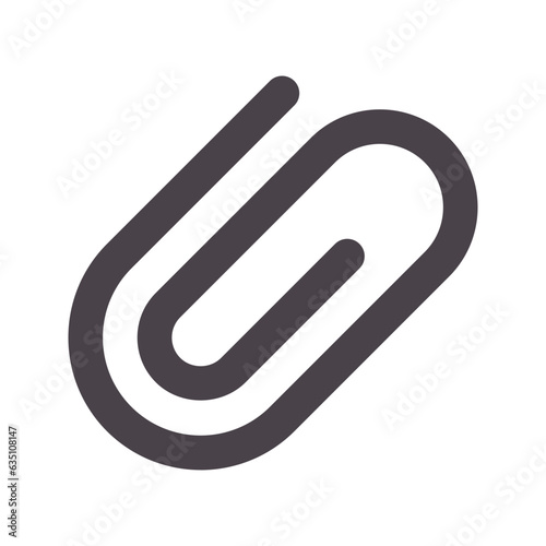 attach flat line icon