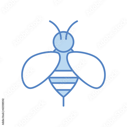 Bee icon vector stock illustration.