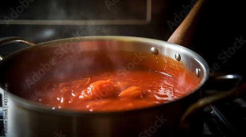 hot sauce in a pan