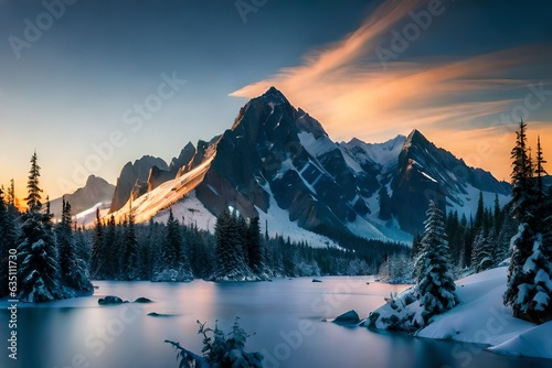 sunrise in the mountains © DracolaX
