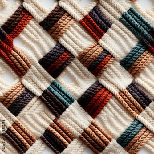 Kilt knit pattern illustration made with Generative AI 