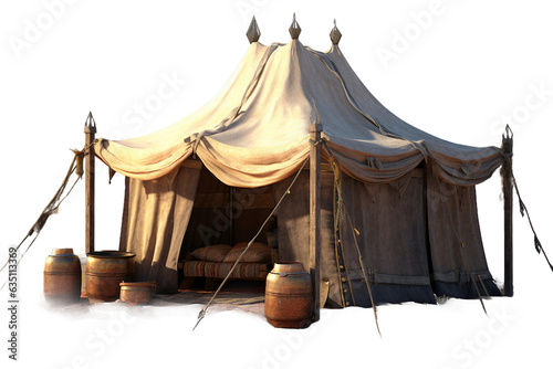 Valokuva Bedouin tent. isolated object, transparent background
