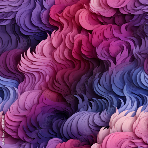 abstract pattern, seamless pattern with pink flowers, ai generative