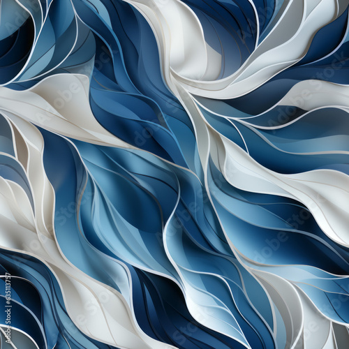 abstract blue background, abstract blue waves, ai generative