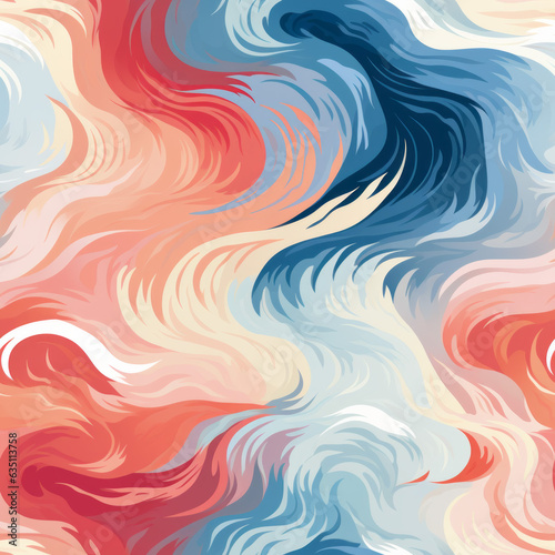 pattern with waves, abstract colorful background with waves, ai generative