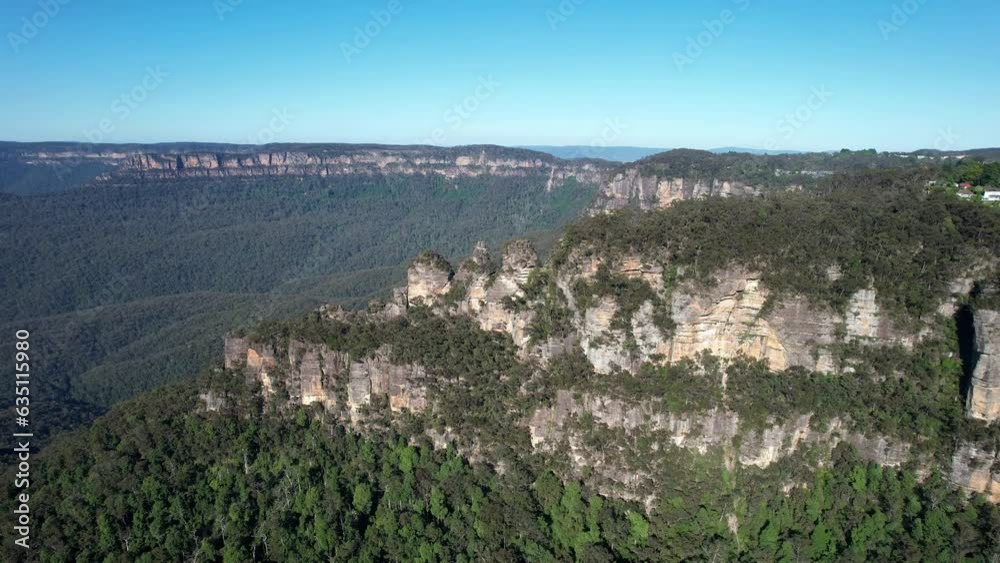 The Three Sisters are an unusual rock formation in the Blue Mountains of New South Wales