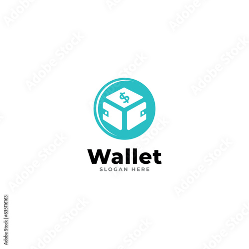 E wallet logo design vector design template