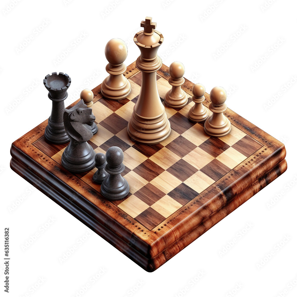 Chessboard. isolated object, transparent background Chessboard. isolated object, transparent background