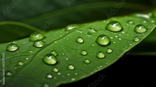 waterdrop on a leaf