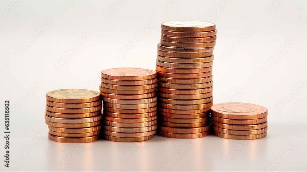 Stacked Euro Coins Isolated on White. Close-up of a Grouping of Various Euro Coins in a Pile. Perfect for Money and Saving Related Concepts. Generative AI Stacked Euro Coins Isolated on White. Close-up of a Grouping of Various Euro Coins in a Pile. Perfect for Money and Saving Related Concepts. Generative AI