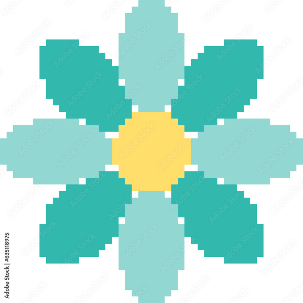 Flower pixel art