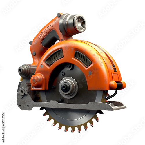 Electric saw. isolated object, transparent background