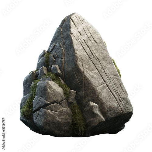 Excaliburs stone. isolated object, transparent background