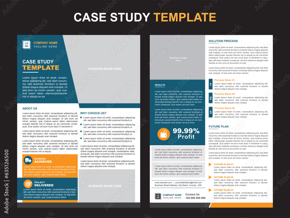 Case Study Template Design for Your Business