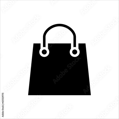 Shopping Bag Line Icon Vector isolated on white background